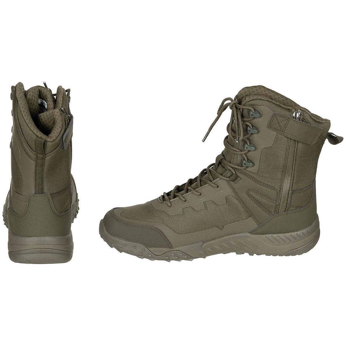 Magnum Ultima 8.0 SZ WP Taktische Stiefel, wasserdicht, leicht, seitlicher Reißverschluss, Oliv
