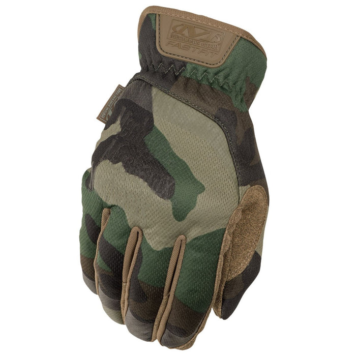 Mechanix Fastfit Gen 2 Taktische Handschuhe, elastische Bündchen, Woodland Camo – GoMilitar