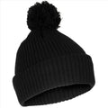 MFH Bobble Hat 3M Thinsulate Isolation Grossier Tricot Doublure Polaire Noir