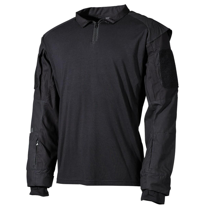 Camicie da combattimento stile militare americano di marca MFH tattiche nere a maniche lunghe BDU NOVITÀ - GoMilitar