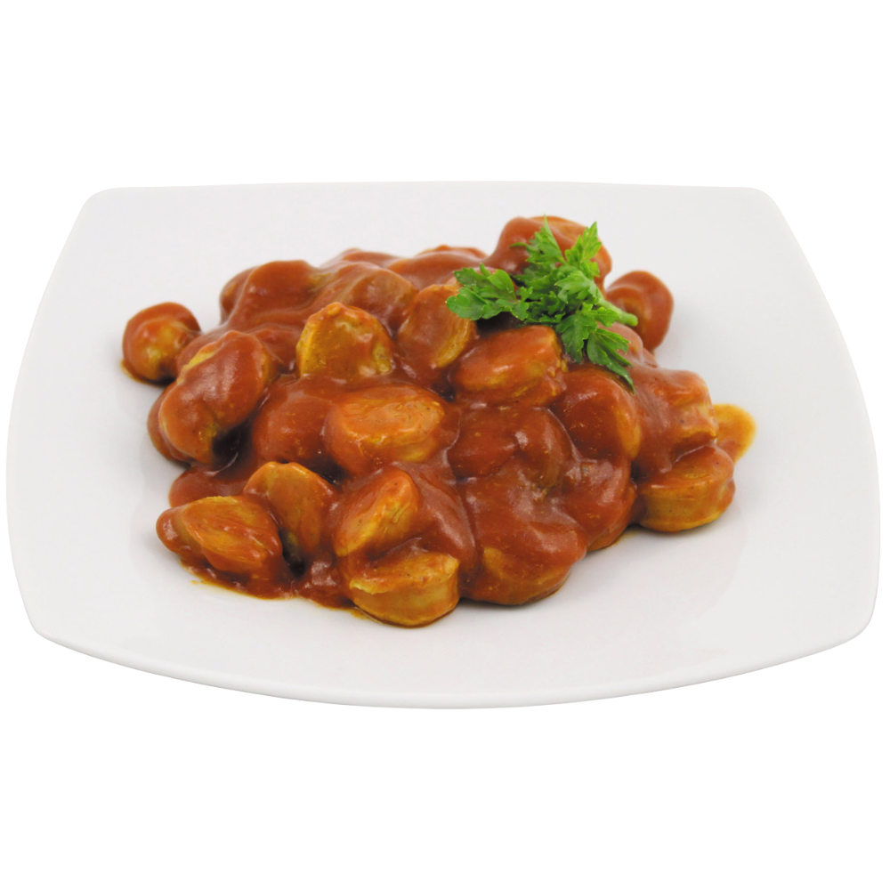 MFH Currywurst 400 g, Outdoor-Camping-Lebensmittel aus der Dose, lange haltbar