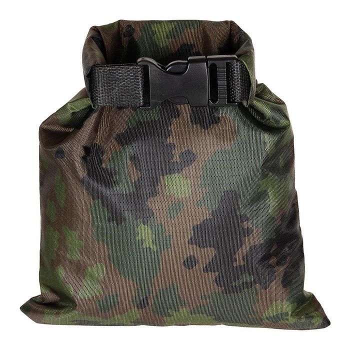 MFH Drybag 1L Impermeabile Ripstop Sacco Roll Top M05 Mimetico finlandese - GoMilitar