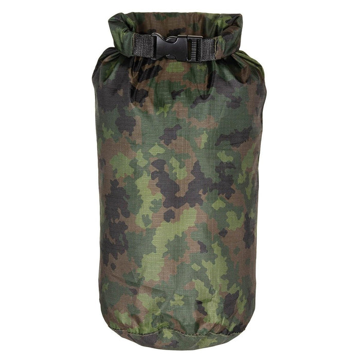 MFH Drybag 4L Sacco impermeabile leggero con parte superiore arrotolabile M05 Mimetico finlandese - GoMilitar