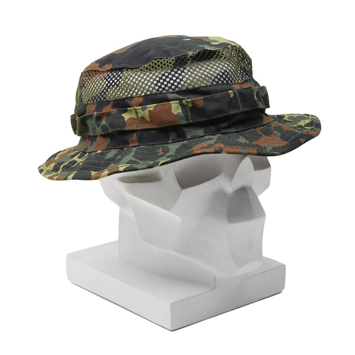 MFH militärischer taktischer Boonie-Hut, Netzstoff, Sommerfeld, Molle-Loops, Tarnung – GoMilitar