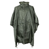 Poncho MFH Cappuccio regolabile Tessuto RipStop impermeabile antivento Cuciture saldate