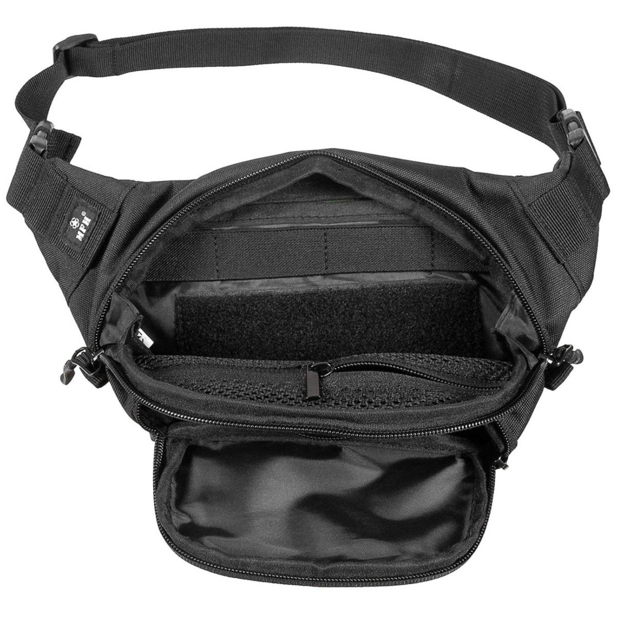 Marsupio tattico MFH Cintura regolabile da 1,8 litri Tasche multiple da 120 cm Nero