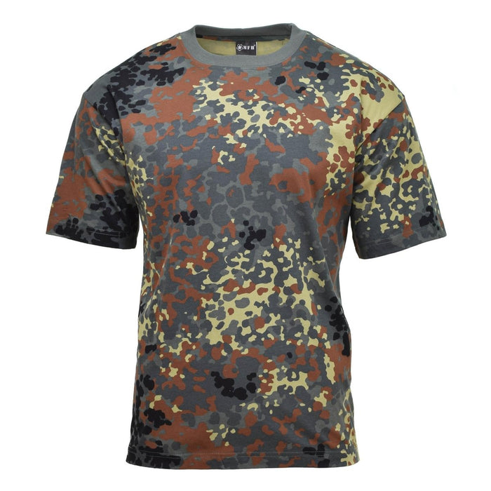 MFH US-Militär-Sportbekleidungs-T-Shirts BW-Camouflage, leicht, atmungsaktiv – GoMilitar