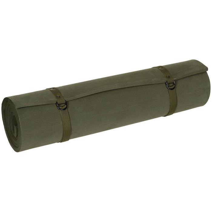 MFH US Isomatte, leichte Rollmatte aus EVA-Schaum, verstellbare Träger, Oliv – GoMilitar