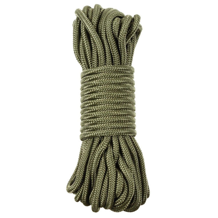 Corde utilitaire MFH 5 mm 15 m de survie en plein air Bushcraft OD vert - GoMilitar