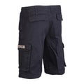 Mil-Tec Brand Army style prewashed black moleskin lightweight paratrooper shorts