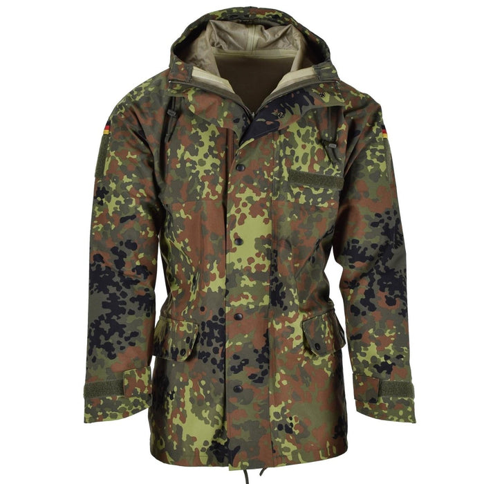 Mil-Tec Marke Bundeswehr Feldjacke GoreTex Flecktarn Camo wasserdichter Regen - GoMilitar