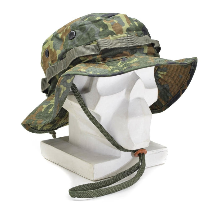 Mil-Tec Brand Ripstop-Boonie-Hut im Militärstil, leichte Flecktarn-Armeekappe – GoMilitar