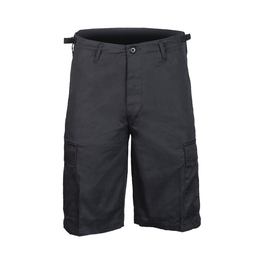 Mil-Tec Brand Military Style troops bermuda combat uniform army shorts black