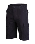 Mil-Tec Brand U.S. Military style black prewashed lightweight bermuda shorts