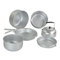 MIL-TEC camping cookware outdoor camping cooking set pan pot kettle aluminum set