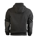 MIL-TEC GEN II Fleecejacke Warm Verstärkte Ellbogen Kapuze Brusttasche Schwarz