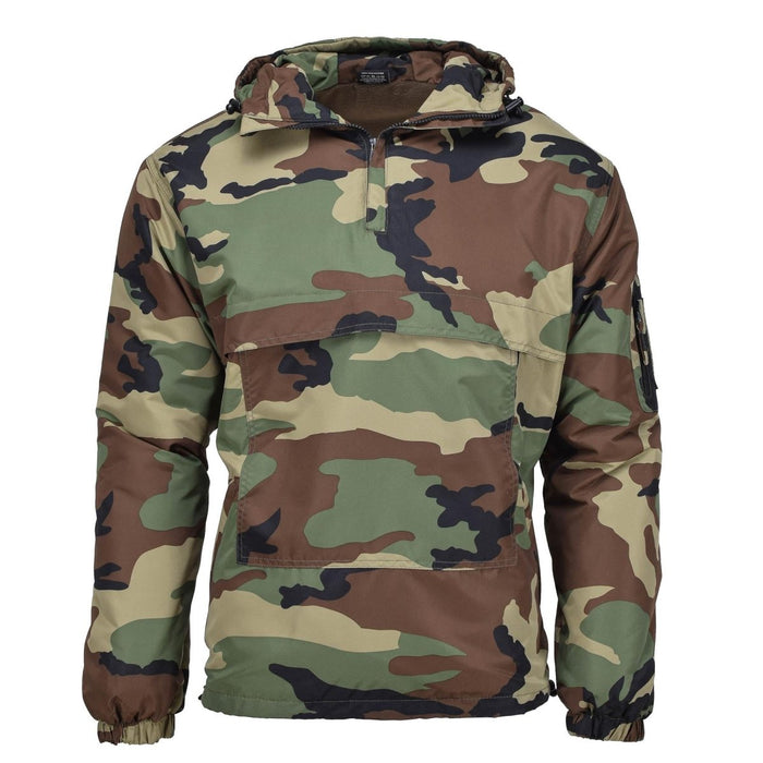 MIL-TEC deutsche Militär-Winter-Waldtarn-Kampfjacke mit winddichter Kapuze und isoliertem Futter für kaltes Wetter