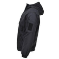 MIL-TEC Deutsche Militärjacke Kampfjacke winddicht mit Kapuze und Fleecefutter schwarz NEU