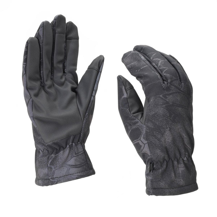 Mil-Tec Softshell-Winterhandschuhe für Herren mit Mandra-Camouflage, Thinsulate-Futter, griffigen Handflächen und verstärkten Fingerspitzen.