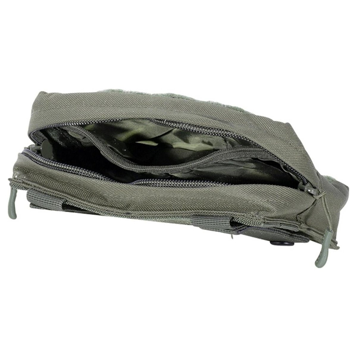 MIL-TEC lasergeschnittene Mehrzweck-Gürteltasche aus Molle-Gurtband, taktische Tasche, klein, oliv
