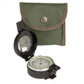 MIL-Tec Metal Lensatic Compass Aluminium Case Shiny Face Navigation Schwarz Schwarz