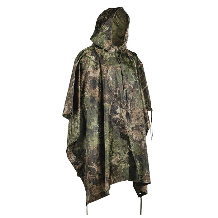 MIL - TEC Poncho-Camouflage-PVC-beschichtetes, wasserdichtes, leichtes Ripstop-Zelt mit Kapuze - GoMilitar