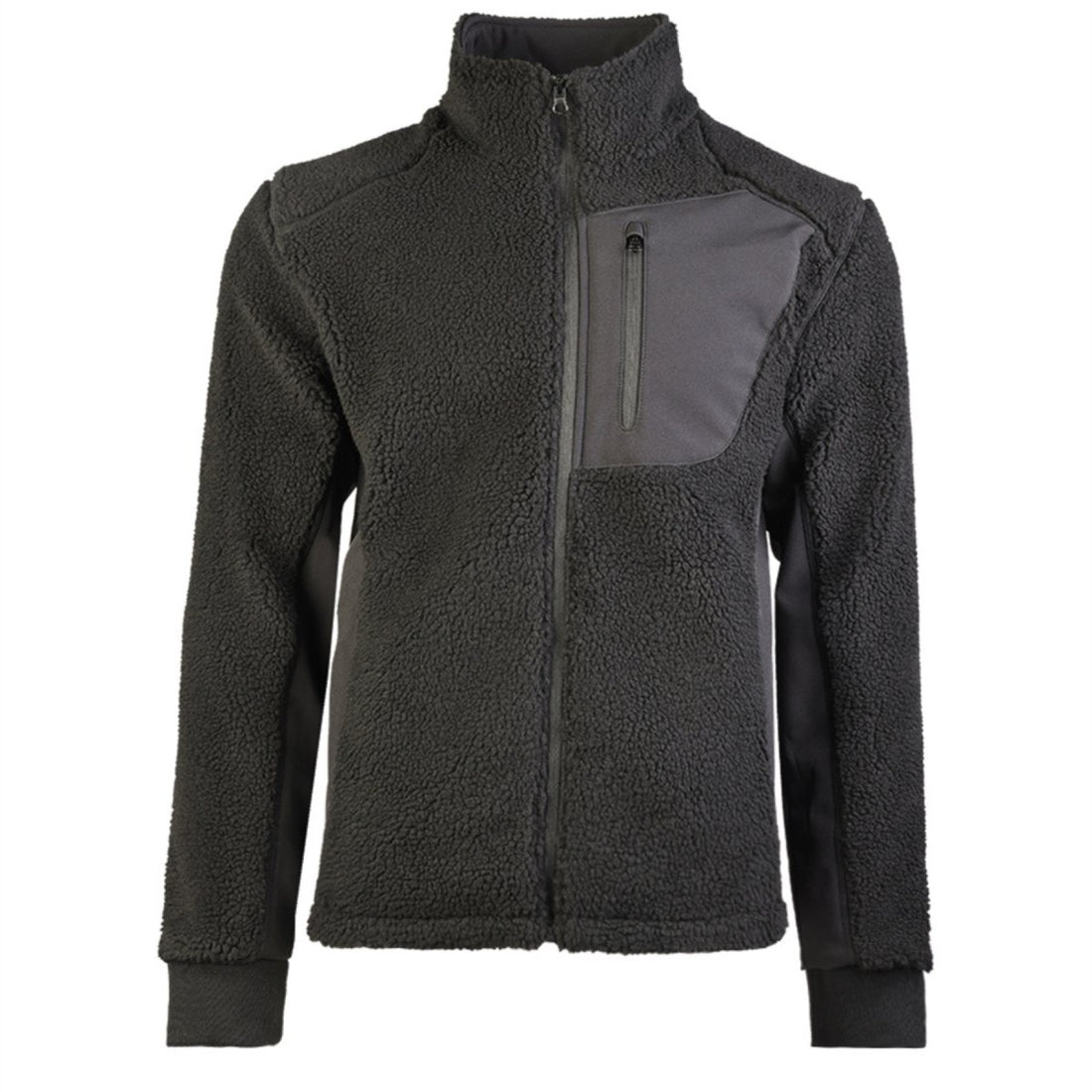 Mil-Tec Sherpa Fleece Jacket Bearforce Warm Teddy Fleece Outdoor Black