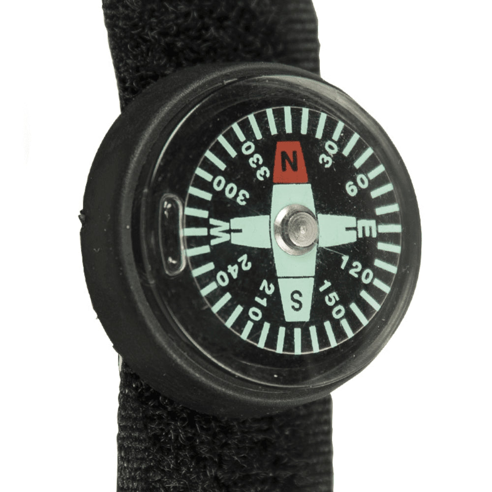 Mil-Tec Strap Compass 360 Graduation Watch Band Escursionismo Navigazione all'aperto