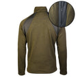 Mil-Tec Structure Fleece Jacket Warm Tactical Outdoor Zip Pockets Olive