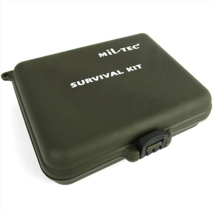 MIL-TEC Survival Kit Wasserdichte Box Notfall-Angel-Feuerstarter-Werkzeuge – GoMilitar