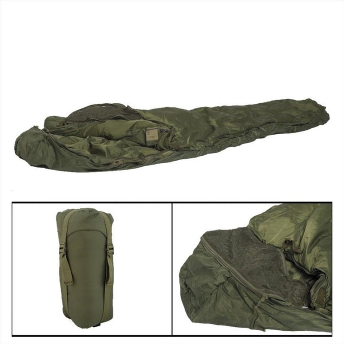 Mil-Tec TACTICAL 3 Schlafsack Teflonbeschichtete Thermolite-Isolierung Olive - GoMilitar
