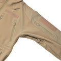 MIL-TEC windproof hiking jacket soft shell stormproof zips fleece liner Coyote