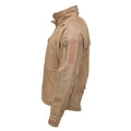 MIL-TEC windproof hiking jacket soft shell stormproof zips fleece liner Coyote