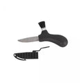 MORAKNIV Mushroom Picking knife fixed recycled stainless steel blade brush Black