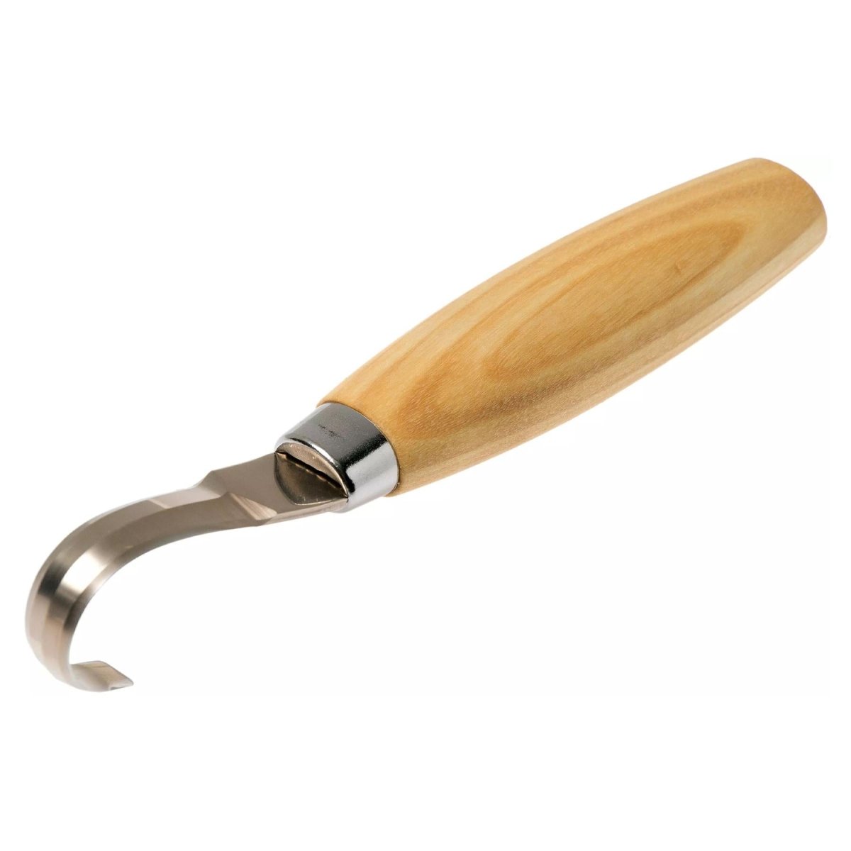 Couteau à crochet pour sculpture sur bois MORAKNIV cuillère 162 double tranchant en acier inoxydable bouleau