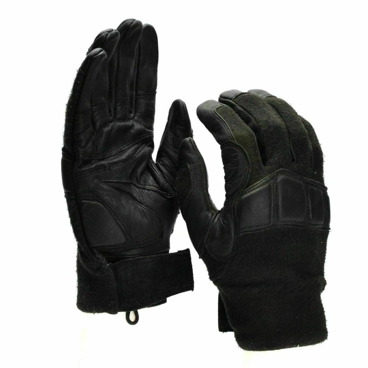 Original österreichische Bundesheer Kampftaktikhandschuhe Leder Nomex Militärhandschuhe
