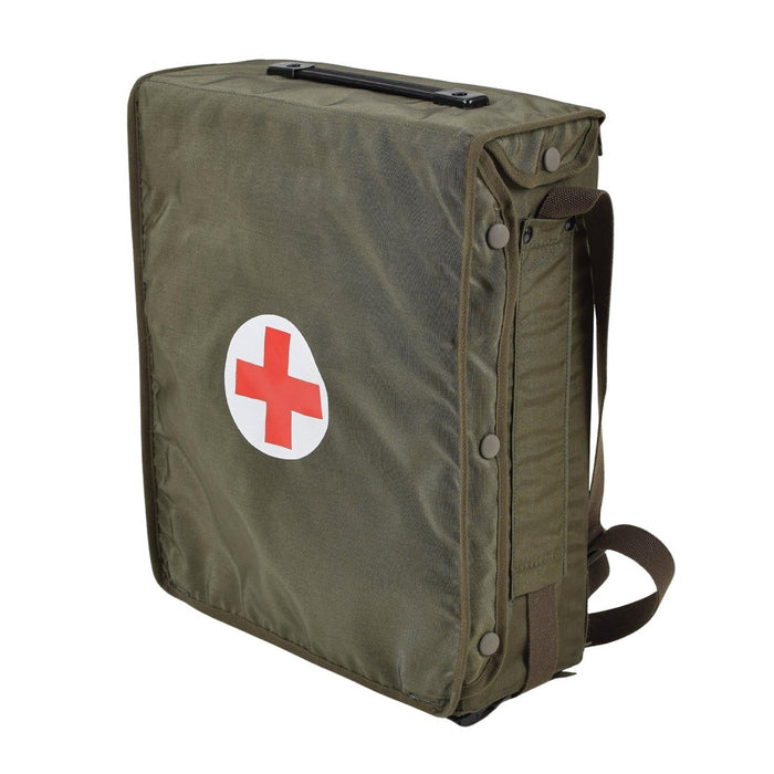 Original österreichisches Bundesheer Erste-Hilfe-Tasche Schulter oliv Arzt Medical Survival NEU - GoMilitar