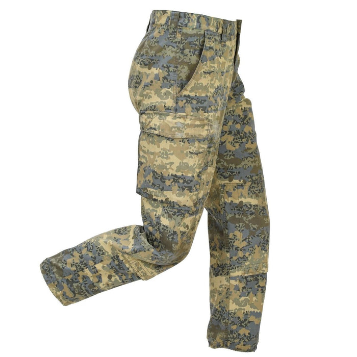Pantalon cargo militaire autrichien original genoux renforcés Tarnanzug Camo - GoMilitar