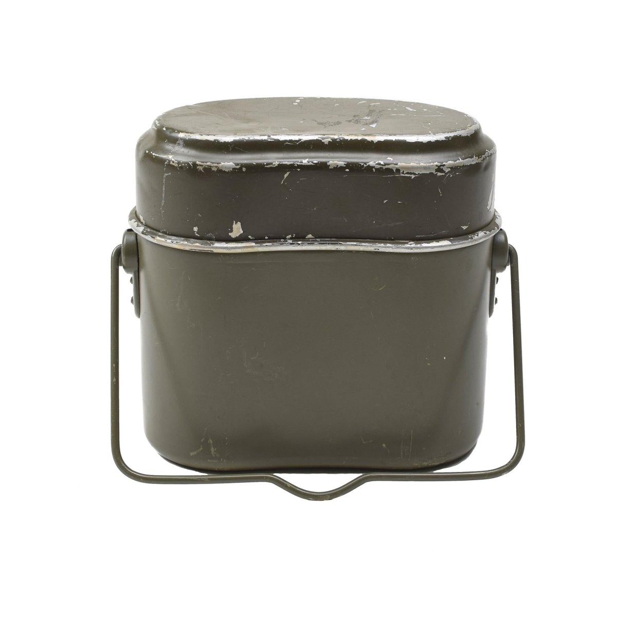 Original Austrian Military mess kit aluminum olive hiking camping cookware set