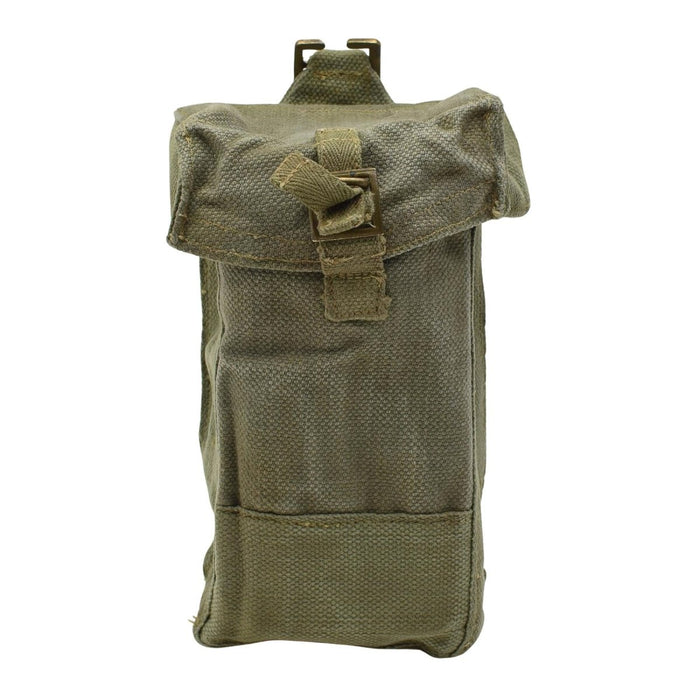 Original belgisches militärisches robustes Canvas-Material, kleine Magazintasche, Oliv – GoMilitar