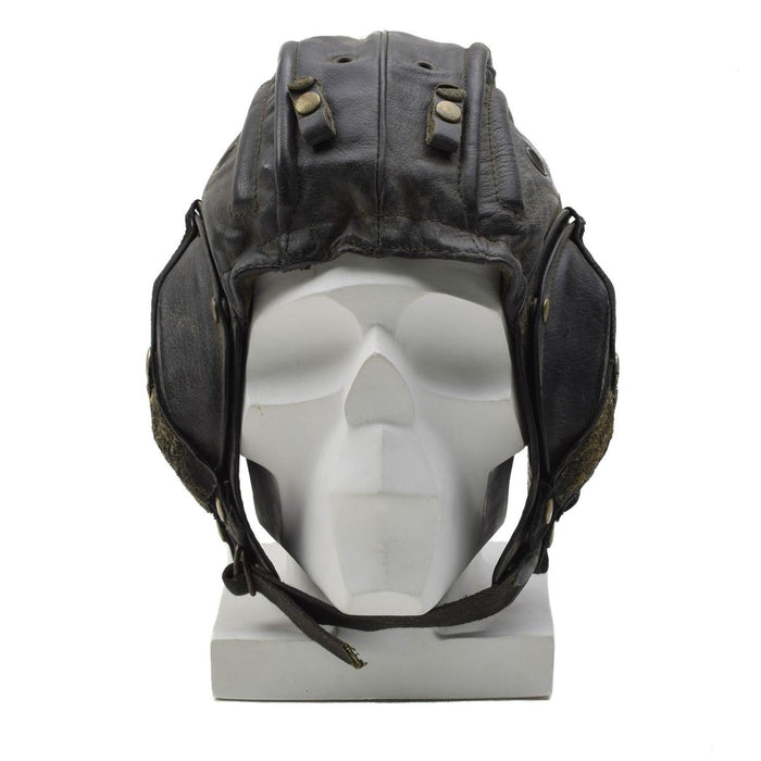 Original Belgique Militaire Tanker Casque De Sécurité Oreille Tête Protection Chapeau Noir - GoMilitar