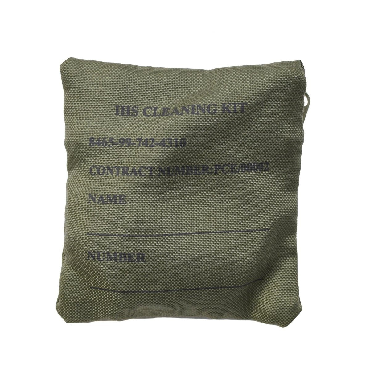 Original britisches IHS-Reinigungsset aus grünem Metall in Armee-Optik, kompakte Größe, NEU