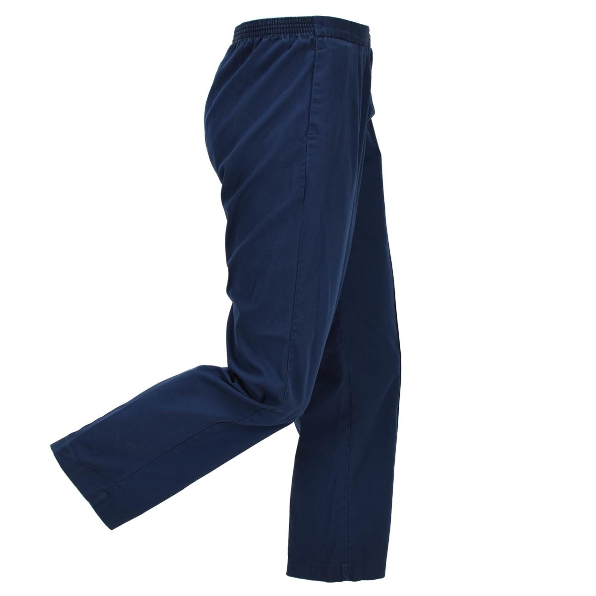Original British Army Medic Trousers Pleated Front Elastic Waist Navy Blue