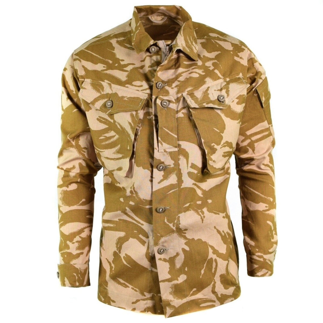 Combattimento militare originale dell'esercito britannico Desert Camo Giacca del fuoco Resistente al fuoco Nuovo