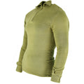 Original British army tricot shirt zipper Undershirt zipped thermal Green OD