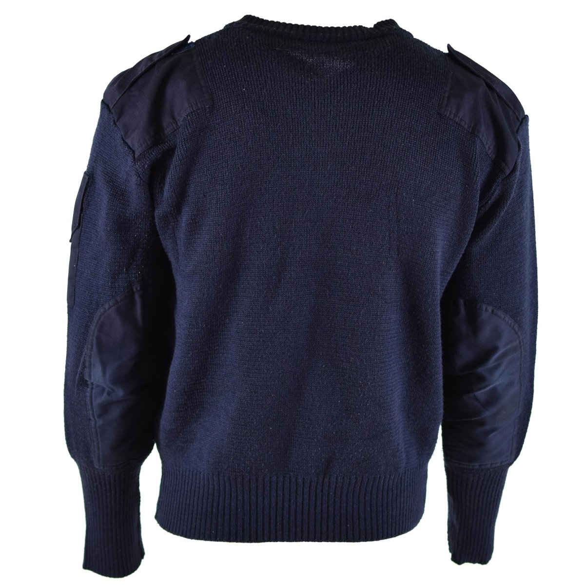 Servizio di difesa britannico originale Pullover Pullover Commando Jumper Blue V-Neck Sweater