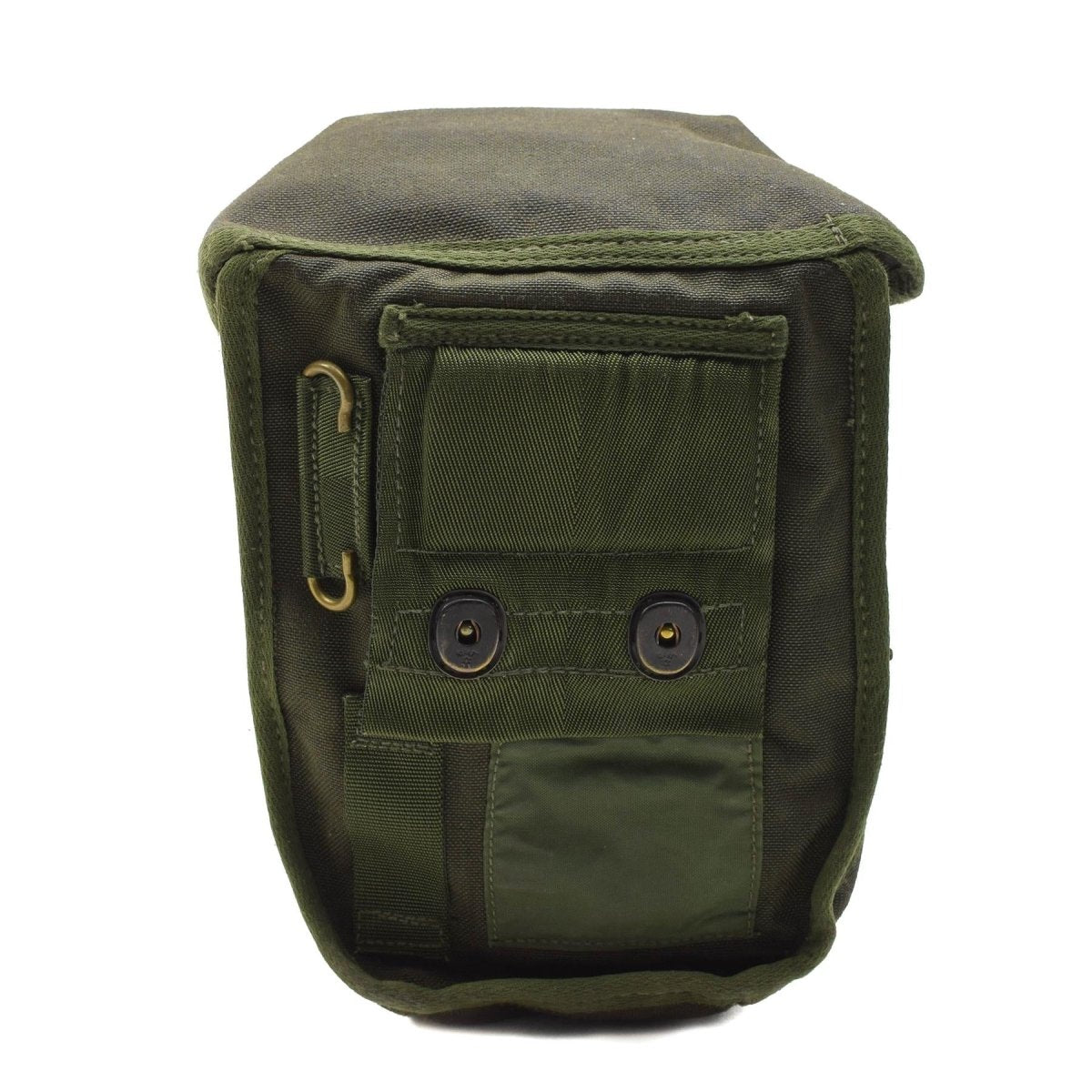 Cantine militaire britannique originale de 1 L avec couvercle à visser, pochette vintage incluse, olive