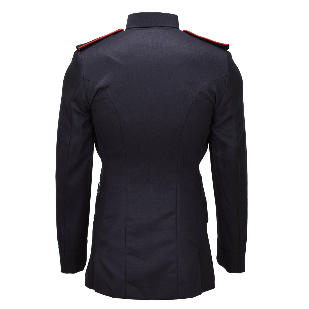 Original britische Militärtunika, formelle Jacke, Wolle, Metallknöpfe, Schwarz