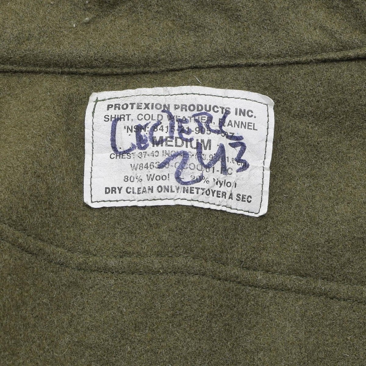 Original kanadische Armee Wollfeldjacke Vintage Military Surplus Olive