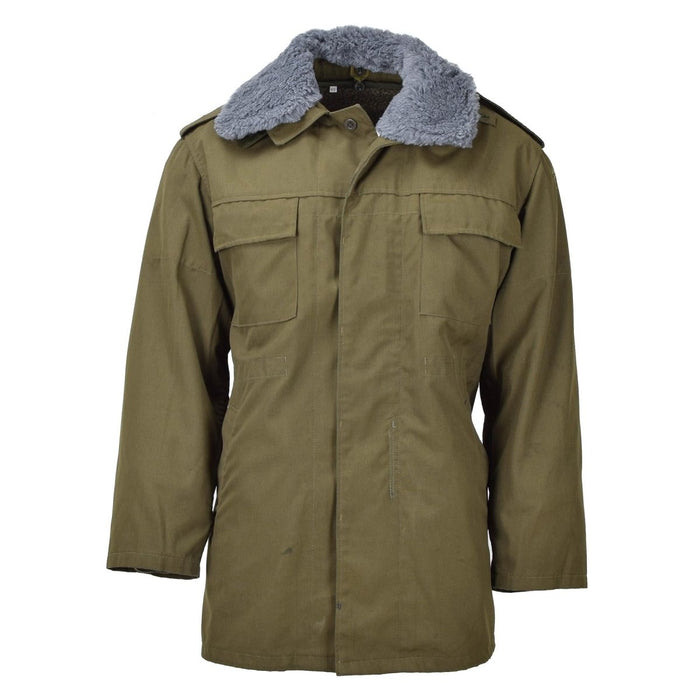 Original tschechische Militärjacke Parka M85 mit Futter, Kapuze und langem Saum, Army Olive – GoMilitar
